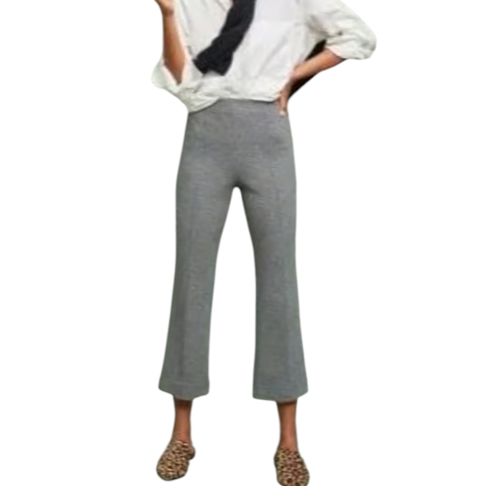 Cartonnier Anthropologie Grey Cropped Knit Pants Sz S